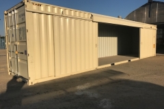 Container with Sliding Barn Door